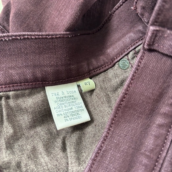 Rag & Bone Women's Size 27 Purple Skinny Jeans - Picture 3 of 5